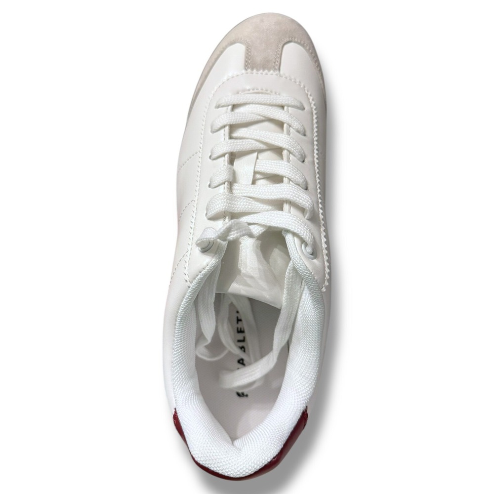Fabletics The Laceup Sneaker II White Red Casual Shoes Sneakers Size 8.5 NEW - Picture 5 of 13